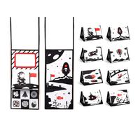 AOEVUIR 1 pcs Libro di Stoffa Giocattoli a Specchio per Bambini Libro con Base per Neonati Libro Sensoriale Neonati Libro Interattivo Giocattoli Educativi Libro di Stoffa Neonato
