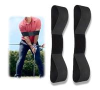 AOEVUIR 2 Pezzi Golf Swing Trainer per Braccia, Correttore di Postura per il Golfswing, Fascia da Polso e Braccio, Migliora la Tecnica e la Posizione per Tutti i Golfisti