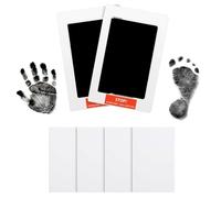 AOEVUIR 2 Set Impronte Bimbi Impronta Mani e Piedi Neonati Non Tossici Sicuri Kit Impronte Neonato per Neonati da 0 a 6 Mesi