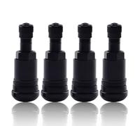 AOEVUIR 4 Pcs Valvole Cerchioni Metallo, Valvole Tubeless per Pneumatici Auto in Lega di Alluminio Valvola Pneumatico a Prova di Perdita Valvole per Pneumatici per Auto Moto Camion Rimorchio