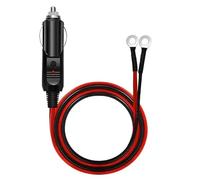 Aofan Presa accendisigari da auto maschio a connettore terminale ad anello O con fusibile da 20 A per inverter auto, pompa ad aria, tazza elettrica, audio auto, MP3, ecc. 12 V 24 V 1,6 m