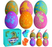 Aofmee Bombe da Bagno Bambini Con Sorpresa Dinosauri - Set Regalo 8 Pezzi, Bagnoschiuma Naturale per Ragazzi e Ragazze, Rilassante per Vasca, Idea Regalo per Pasqua, Natale, San Valentino, Compleanno