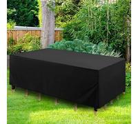AOFOAE 95x95x50cm/LxPxA Copri Mobili da Esterno Impermeabile,Copritavolo da Esterno Impermeabile,Rettangolari in Tessuto Oxford 420D Telo Copri Tavolo Esterno Antivento, Anti-UV