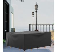 AOFOAE Copertura per Mobili Da Giardino Impermeabile 180x60x90cm Copertura Da Tavolo Da Giardino,420d Oxford Antivento, Resistente All'inverno, Per Gruppi Di Sedie, Tavoli Da Giardino, Mobili