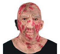 Aofonchy Maschera Horror per Halloween, Maschera Zombie Realistica in Lattice, Mascheras Complète Couverture Killer Nightmare Street Movie per Halloween, Carnevale, Feste di Cosplay, Case Infestate