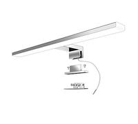 Aogled Lampada da Specchio Bagno 40 cm 10W 820LM 230V Bianco Neutro 4000K, Lampada da Bagno,Classe II in Acciaio Inossidabile,Morsetto su Specchio/Armadio/Illuminazione a Parete 400mm