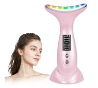 AOGOE Massaggiatore Viso Lifting Elettrico con 6 Modalità, Face Massager 42°C Gua Sha, Massaggio EMS Lifting Del