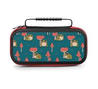 AoHanan Switch Custodia da trasporto Rana e Funghi Switch Game Case con 20 cartucce di giochi Custodia rigida da viaggio Protezione per console e accessori