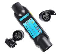 AOHEWEI 7 Poli Traino Luci del Rimorchio Tester per Spina e Presa de Rimorchio Cablaggio 12V Circuito con Adattatore per Auto Camper 13 Poli Converter Connettore(Tester e Adattatore per rimorchi)