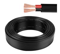 AOHEWEI Cavo Piatto Doppio a 2 Conduttori 2×0,75mm² 2 Conduttori Cavo Elettrico in Rame 5V 12V 24V 60V, Barche Automobilistiche Rosso/Nero a Parete Sottile 5/10/20/50 Metri