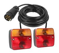 AOHEWEI Set di Fanali Posteriori per Rimorchio Magnetico Luci Posteriori per Camion 12V con Magnete, Cavo da 7,5 m e Spina 7 Poli per Rimorchio, Caravan o Camion