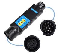 AOHEWEI Tester per spine e prese luci rimorchio a 13 pin, strumento diagnostico per circuiti elettrici con cablaggio a 12 V, connettore per auto, roulotte o camion da traino