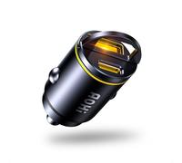 AOHI Caricabatteria da auto USB C, PD 45 W e QC 30 W, 2 porte, ricarica rapida, presa accendisigari per MacBook Pro/Air, iPhone 17/16/15/14/13 serie, per Galaxy S25/S24/S23, iPad Pro, AirPods e Plus