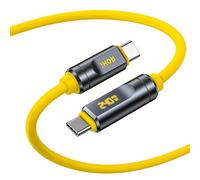 AOHI Cavo Thunderbolt 5 con indicatore LED, ricarica rapida PD3.1 da 240 W, trasferimento dati da 80 Gbps, due display 8K, cavo USB-C The Future Adonis per MacBook Pro/iPhone 17 Pro Max/Galaxy/SSD (1