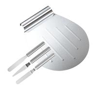 Aohyue Paletta per Torta in Acciaio Inox Ø 32.5cm, Adatta per Torte a Strati e Pizza, Flessibile e Sottile, Sollevatore di Torte e Pizza, Lavabile in Lavastoviglie