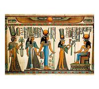 Aoihrraan 1,5x1m Antico Papiro Egizio Sfondo Antico Egitto Pergamena Dei Geroglifici Ramses Faraone Murale Fotografia Sfondo per Viaggi Vacanze Decorazioni per Feste Photo Studio Puntelli