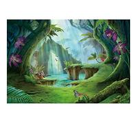 Aoihrraan 2,7x1,8m Incantato Foresta Sfondo Cartone Animato Fata Bosco Tigre Farfalla Fiori Natura Verde Paese Delle Meraviglie Fondali Fotografia Baby Doccia Ragazze Ragazzi Puntelli Fotografico