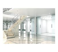 Aoihrraan 3,5x2,5m Affari Ufficio Edificio Interni Sfondo Scale marmo pavimento luminoso camera architettura telaio fotografia Sfondo Video Riunione Arredamento Uomo Donna Lavoro Ritratto Foto Prop