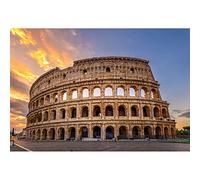 Aoihrraan 3,5x2,5m Antica Roma Colosseo Sfondo Italia romano storico civiltà edificio tramonto cielo fotografia Sfondo Matrimonio Scatti Bambino Adulto All'aperto Viaggi Ritratto Foto Oggetti di scena