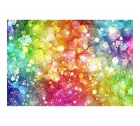 Aoihrraan 3,5x2,5m Bokeh Halos Sfondo Colorato Glitter Sparkle Paillettes Scena Fotografia Sfondo Capodanno Famliy Decorazione per Feste Matrimonio Spara Bambini Adulti Ritratto Personale Foto Prop