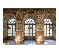 Aoihrraan 3,5x2,5m Fontainebleau Palazzo Interno Sfondo Castello di Lusso Lampadario Murale Arco Finestra Fotografia Sfondo Matrimonio Addio al nubilato Ragazze Ragazzi Adulti Ritratto Photo Prop