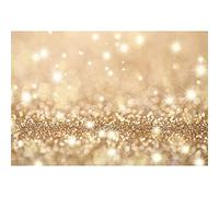 Aoihrraan 3,5x2,5m Oro Bokeh Sfondo Astratto Golden Twinkle Luci Sfocate Aloni Sparkle Sequin Fotografia Sfondo Neonato Bambino Doccia Compleanno Festa Decorazione Matrimonio Ritratto Foto Prop