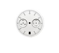 AOIMBNQC 1 accessorio for quadrante orologio con movimento VK64 da 32,5 mm - Calendario circolare a due occhi blu-verde luminoso nero/bianco/verde(2-white)