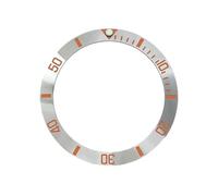 AOIMBNQC 1 inserto for lunetta curva in ceramica lucidata e lucida da 38x30,6 mm, adatto for cassa dell'orologio SKX007 SUB SRPD, pezzi di ricambio for orologi(06 Bezel Insert)