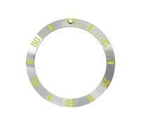 AOIMBNQC 1 inserto for lunetta curva in ceramica lucidata e lucida da 38x30,6 mm, adatto for cassa dell'orologio SKX007 SUB SRPD, pezzi di ricambio for orologi(07 Bezel Insert)