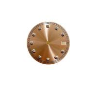AOIMBNQC 1 quadrante NH35 da 28,5 mm, orologio con diamanti artificiali alla moda, senza luce, for movimento NH36, calendario singolo