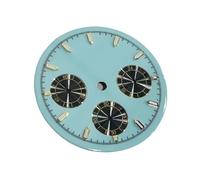 AOIMBNQC 1 quadrante per orologio, diametro 29,8 mm, blu luminoso, adatto per parti del quadrante della cassa del movimento VK63, Rosso, 29.8mm Dial