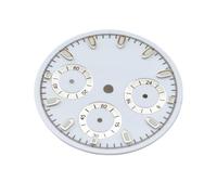 AOIMBNQC 1 quadrante per orologio, diametro 29,8 mm, blu luminoso, adatto per parti del quadrante della cassa del movimento VK63, bianco, 29.8mm Dial
