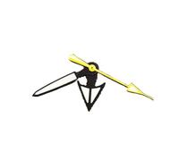 AOIMBNQC 1 set 12,5 x 8 mm NH35 lancette verdi luminose for orologi, for aghi di movimento NH36 4R36, accessori(Black Yellow)