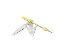 AOIMBNQC 1 set 12,5 x 8 mm NH35 lancette verdi luminose for orologi, for aghi di movimento NH36 4R36, accessori(Silver Yellow)