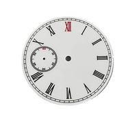 AOIMBNQC Quadrante bianco for orologio da 38,8 mm for movimento ETA 6497, spessore 0,4, quadrante senza quadranti luminosi for polso ST3600