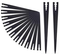 Aoipend Confezione da 50 picchetti di supporto per irrigazione a goccia, in plastica, 14,2 cm, ideali per tubi da 0,64 cm, uso interno ed esterno
