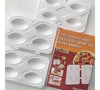 Aoipend Z612 Kibbeh Rolls Maker Mold Polpette Mold Processor Manuale Polpettone Maker Press Tool FAI DA TE Aggiornamento 4 Griglie 7cm Grande Formato Creatore di carne fatta in casa Accessori da