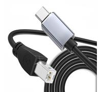 Aoiutrn Cavo da USB C a MIDI, ad alta velocità OTG tipo C a USB 2.0, cavo Midi compatibile con iPhone 16/15/Huawei/Samsung a microfono USB, tastiera MIDI, strumenti elettronici e altro (tipo C)