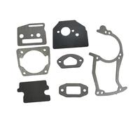 AOIUU 10 Pezzi/Lotto Guarnizione Cilindro Motosega carburatore Carter marmitta Guarnizione for 45 52 45cc 52cc 58cc 4500 5200 5800 decespugliatore(for Muffler)
