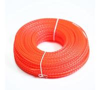 AOIUU 100 m/1 LB 3,0/3,5/4,0 mm Corda affilata for decespugliatore Tosaerba in Nylon Linea for decespugliatore Testina for decespugliatore Filo for decespugliatore Rotolo di Filo(Red)