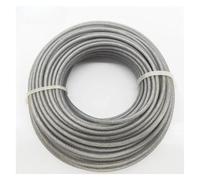 AOIUU 2 Pezzi 2,4/3,0/4,0 mm*15 m Tondo Trimmer in Acciaio Nylon Corda Filo Linea decespugliatore Erba Lunga Sostituzione Accessori Tosaerba(Steel Wire,4.0mm x15m)