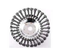 AOIUU Adatto for 6 8 Pollici di aggiornamento Spazzola a Disco Ruota Metallica Universale Strumento di Taglio della Testina del decespugliatore(6 inch with 4 Parts)