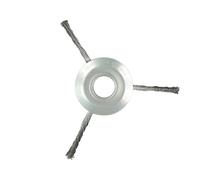 AOIUU Adatto for LUSQI 6 8 9 Pollici Universale Filo Erba Trimmer Testina Spazzola Erbacce for decespugliatore ad Albero Dritto rimozione Muschio ruggine(9 inch 6)