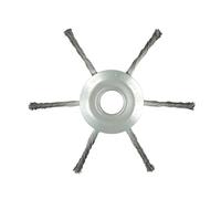 AOIUU Adatto for LUSQI 6 8 9 Pollici Universale Filo Erba Trimmer Testina Spazzola Erbacce for decespugliatore ad Albero Dritto rimozione Muschio ruggine(6 inch Mower 6)