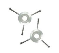 AOIUU Adatto for LUSQI 6 8 9 Pollici Universale Filo Erba Trimmer Testina Spazzola Erbacce for decespugliatore ad Albero Dritto rimozione Muschio ruggine(2PC 6 inch 3)