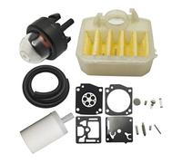 AOIUU Adatto for Motosega H-u-s-q=v-a-r-n-a 340 345 350 353 346XP 537024002 Kit di Riparazione del Filtro dell'Aria e del Carburante for carburatore