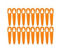 AOIUU Adatto for Parkside PRTA 20-LiA1, Lame di Ricambio for Testina di Taglio con Attacco a Scatto, codice Ian 311046 91099406(20PCS Blades Orange)