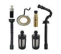 AOIUU Adatto for S-t-i-H=L MS210 MS230 MS250 021 023 025 MS 250 Motosega Parti di Ricambio Ingranaggio a Vite Senza Fine Pompa Olio Filtro Carburante Tubo Flessibile Tubo Kit