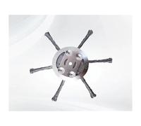 AOIUU Adatto for Testina Universale for decespugliatore, 1 Pezzo di Ricambio for Disco diserbo a 3 e 6 Lame for Macchina diserbo a Batteria al Litio.(6 Blades Lithium)