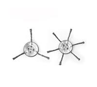 AOIUU Adatto for Testina Universale for tagliabordi LUSQI da 6 Pollici for Tosaerba Elettrico, rimozione di Muschio e ruggine, 1-2 Pezzi(2PC Weeding Head 1)